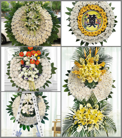 山东莱芜莱城区方下镇李封邱村花圈速递